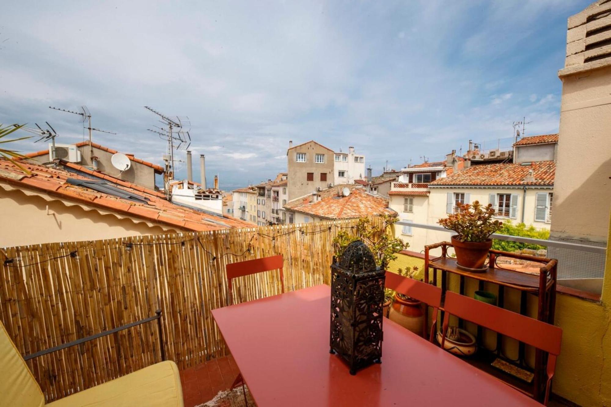 Апартаменти 06M - Old Antibes Beautiful Duplex Terrace With Sea View Екстер'єр фото